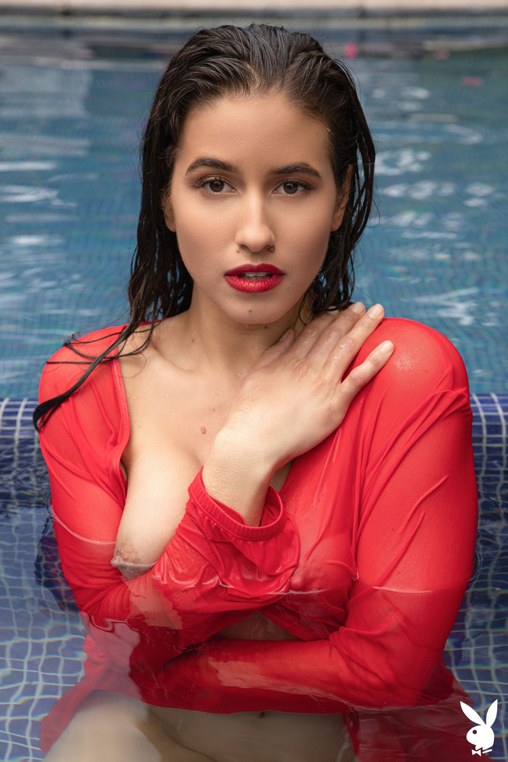 Megan Blake in the Pool