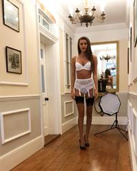 Chloe Veitch in lingerie