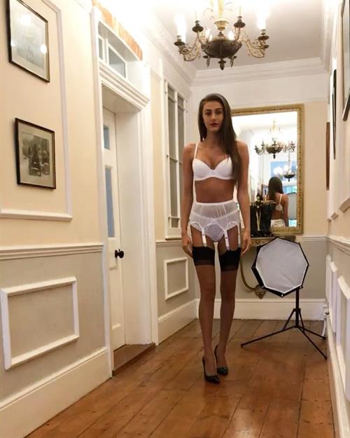 Chloe Veitch in lingerie