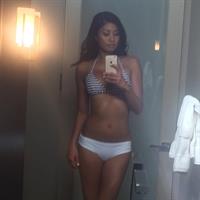 Ivy Teves in lingerie taking a selfie