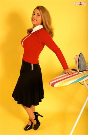 Erica Campbell Nude Pictures Erica starts in a classic pinup-style outfit and slowly strips down, ironing the clothes she is wearing all along the way, and she has never looked better doing it. In fact, we venture to say that no other woman ever has looked this good doing housework!