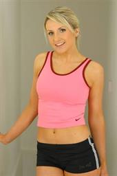  Alexandra in tight fitting gym kit 