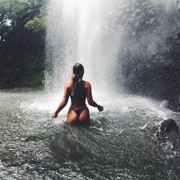 Emily Zeck in a bikini