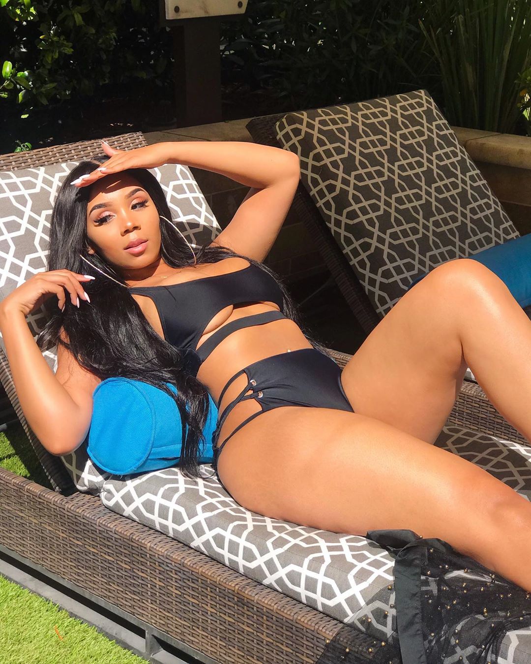 Aaleeyah Petty in a bikini