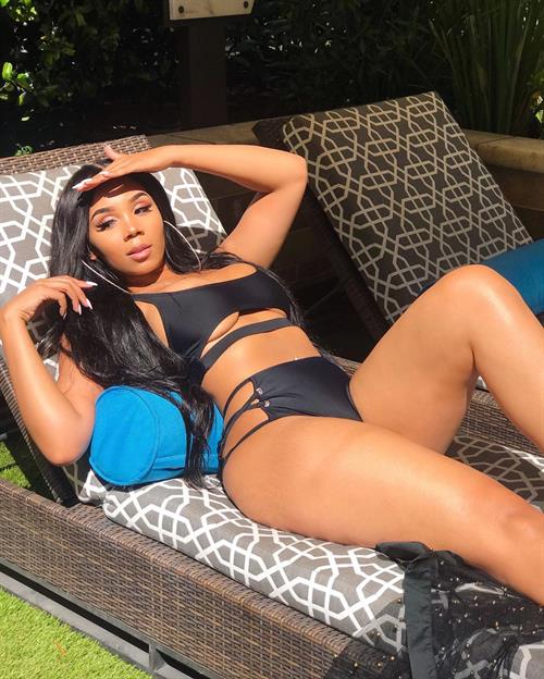 Aaleeyah Petty in a bikini