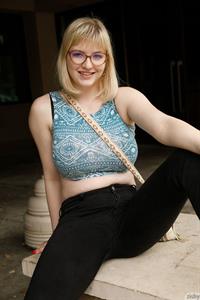 Vicky Chandler Teasing in a Car