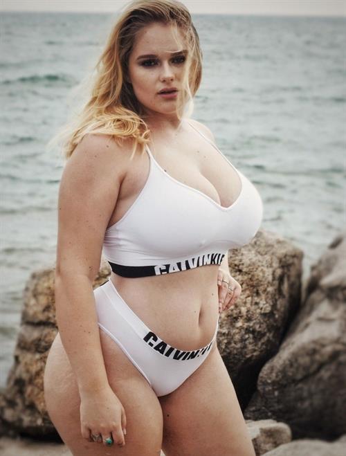 Hot sexy curvy lingerie model