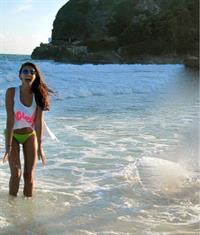 Antonia Iacobescu in a bikini