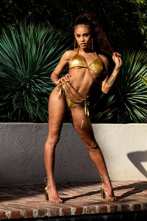 Scarlit Scandal Fit Ebony in a Bikini