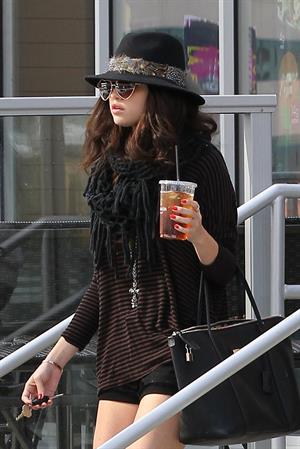 Selena Gomez leaving Panera Bread in LA 2/2/13 