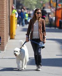 Olivia Wilde walking her dog in New York City - April 24, 2013 