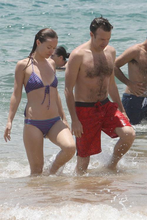 Olivia Wilde on the beach and in the water in Hawaii - May 26, 2013 