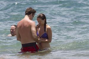 Olivia Wilde on the beach and in the water in Hawaii - May 26, 2013 