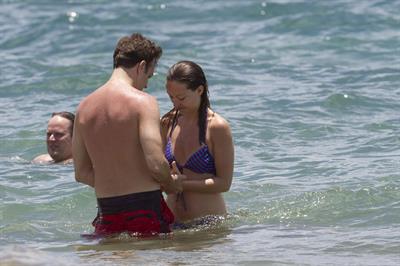 Olivia Wilde on the beach and in the water in Hawaii - May 26, 2013 