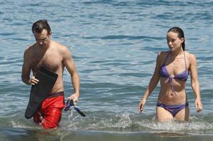 Olivia Wilde on the beach and in the water in Hawaii - May 26, 2013 