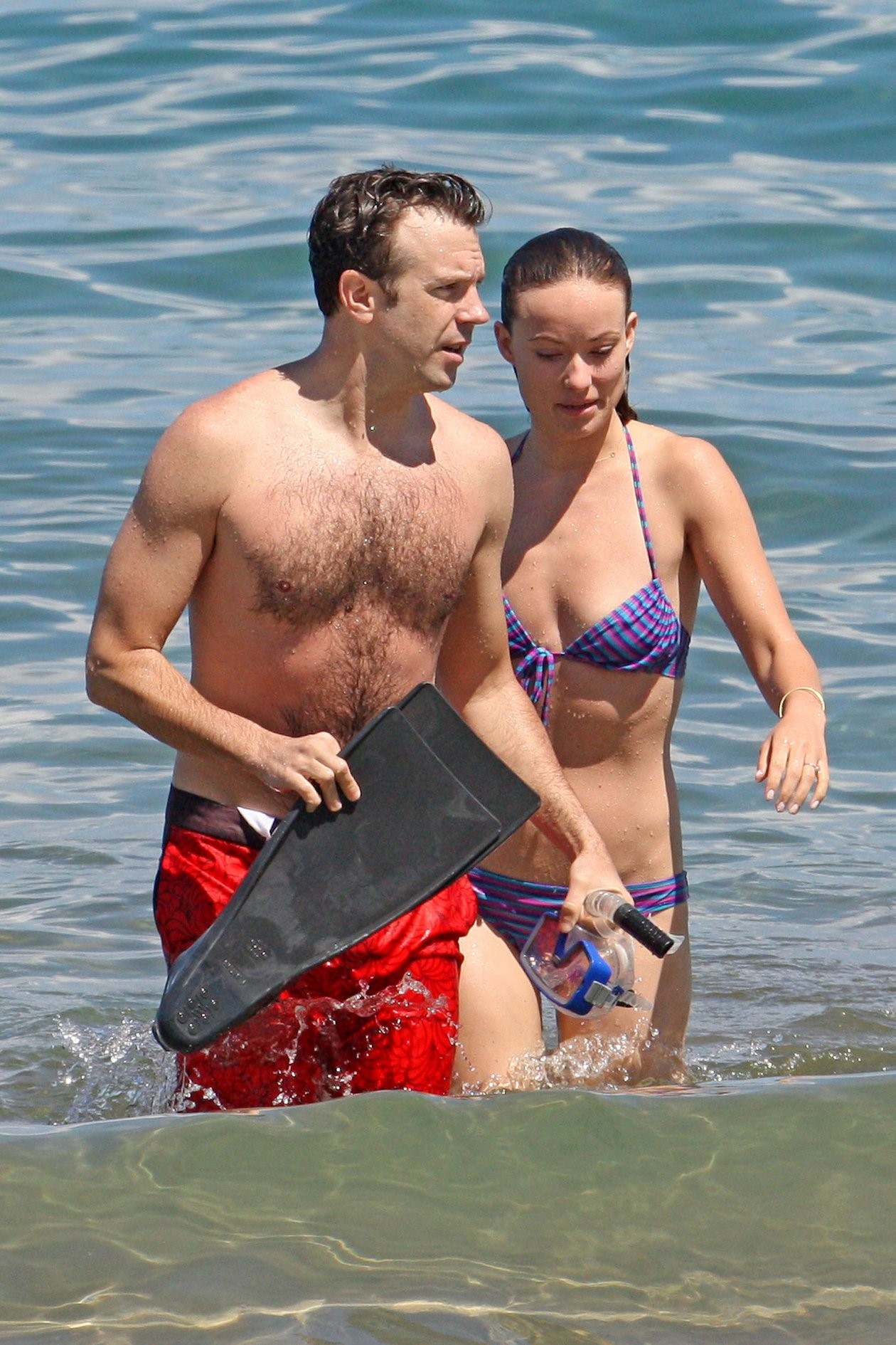 Olivia Wilde on the beach and in the water in Hawaii - May 26, 2013 