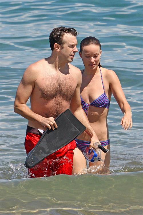 Olivia Wilde on the beach and in the water in Hawaii - May 26, 2013 