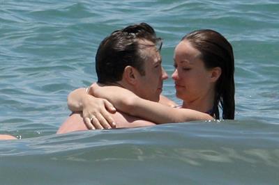 Olivia Wilde on the beach and in the water in Hawaii - May 26, 2013 