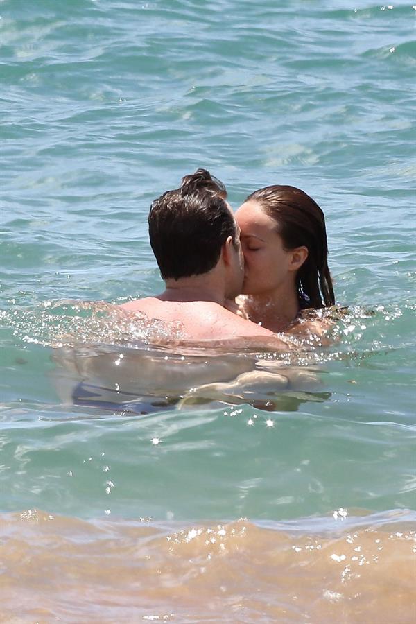 Olivia Wilde on the beach and in the water in Hawaii - May 26, 2013 