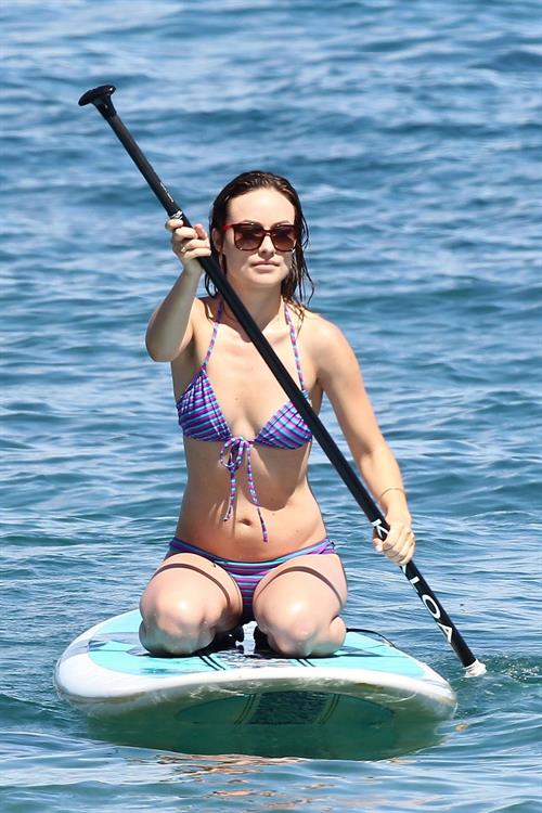 Olivia Wilde on the beach and in the water in Hawaii - May 26, 2013 