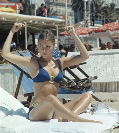 Sharon Tate in a bikini