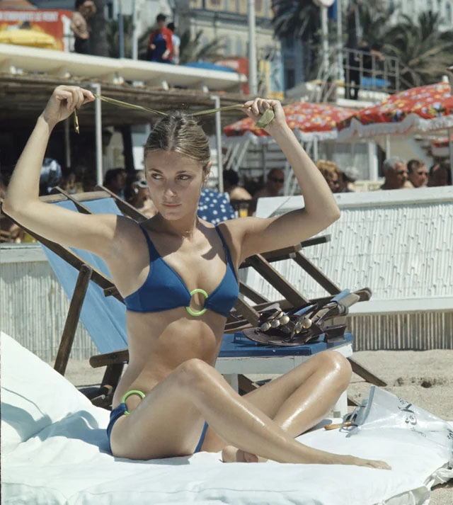 Sharon Tate in a bikini