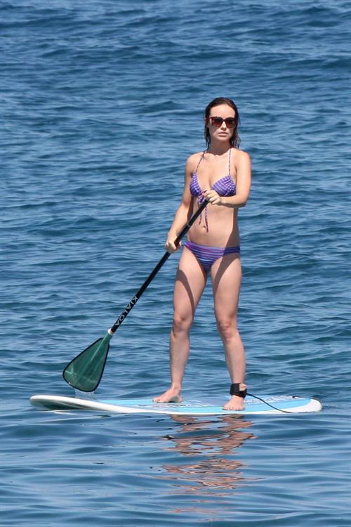 Olivia Wilde on the beach and in the water in Hawaii - May 26, 2013 