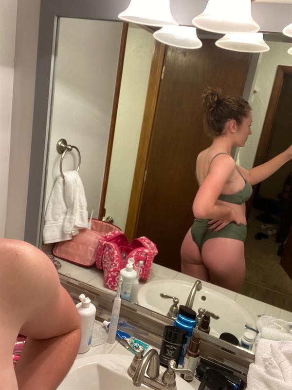 madison in lingerie taking a selfie and - ass