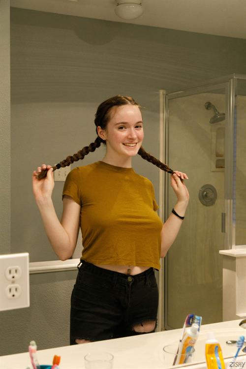 Hazel Moore in the Bathroom