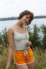 Victoria Mininia in Cute Shorts