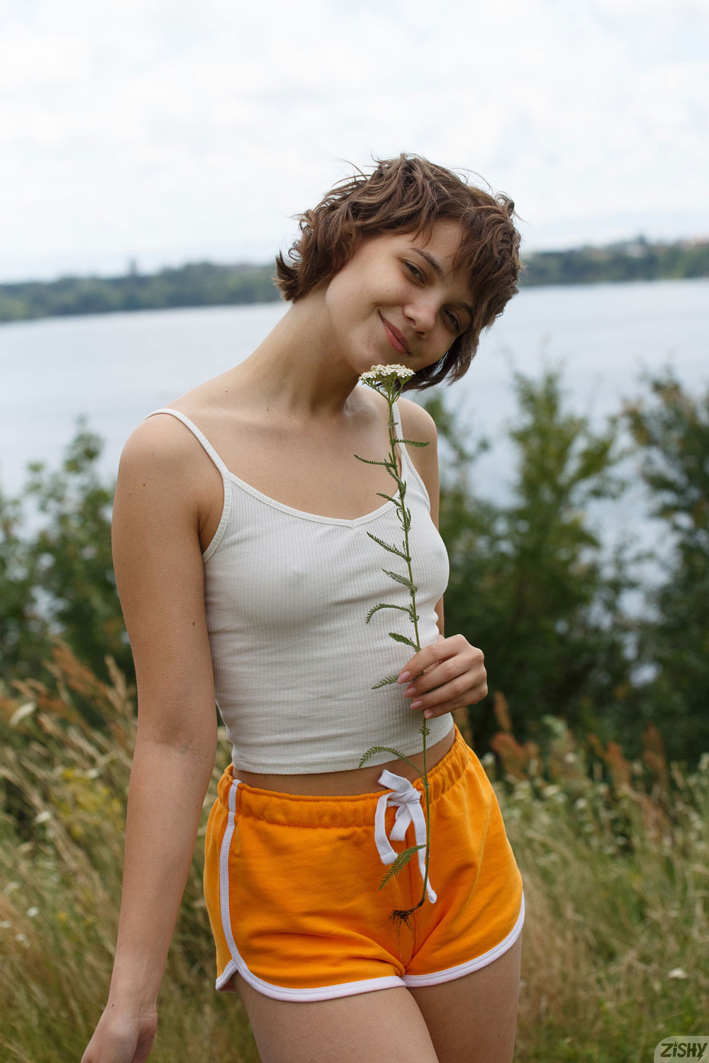 Victoria Mininia in Cute Shorts