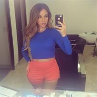 Jimena Sanchez taking a selfie