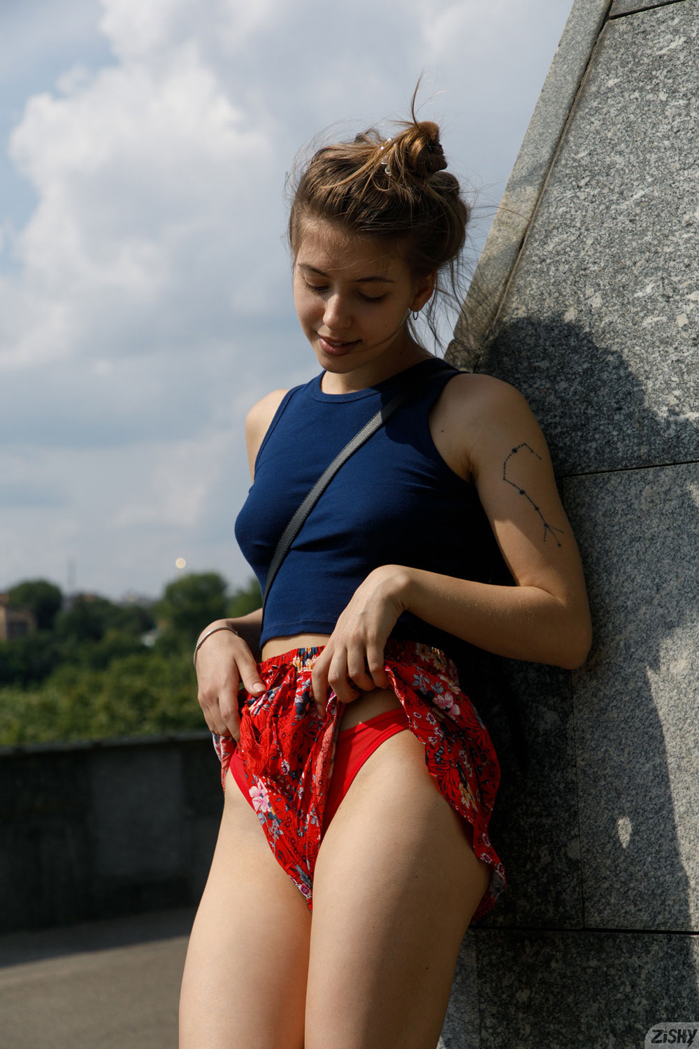 Marcela Gaona Flashing her Tits