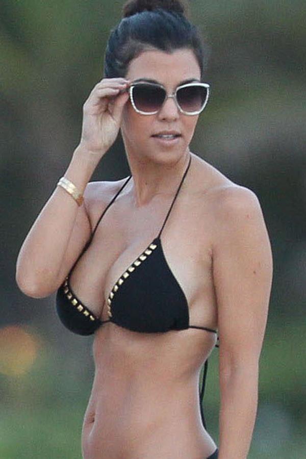 Kourtney Kardashian in a bikini