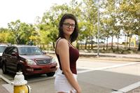 Busty Michele James in Shorts