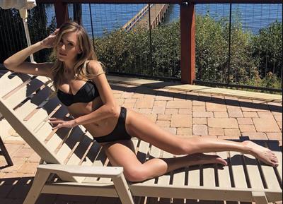 Lauren Simonton in a bikini