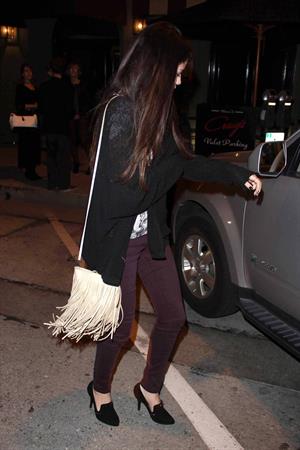 Selena Gomez heads to a date in West Hollywood on February 27, 2013