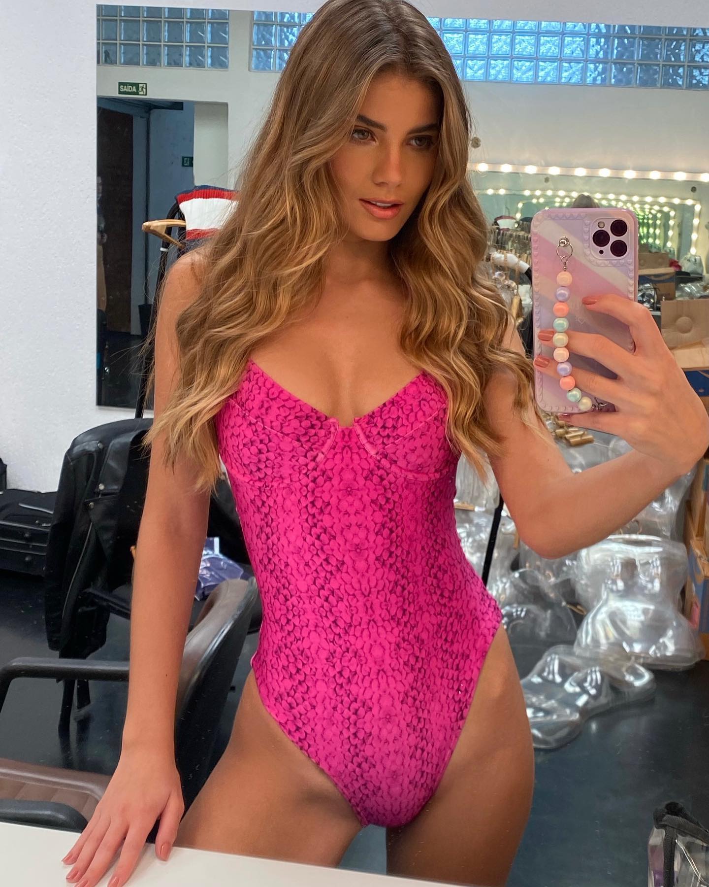 Gabriela Salles in lingerie