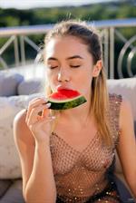 Rika Fane in Fishnet