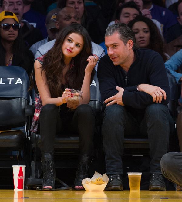 Selena Gomez at Lakers vs Kings game 3/17/13 