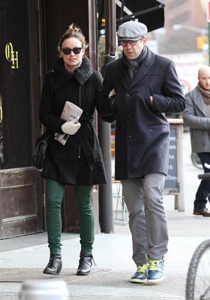 Olivia Wilde out walking in New York City on February 20, 2013