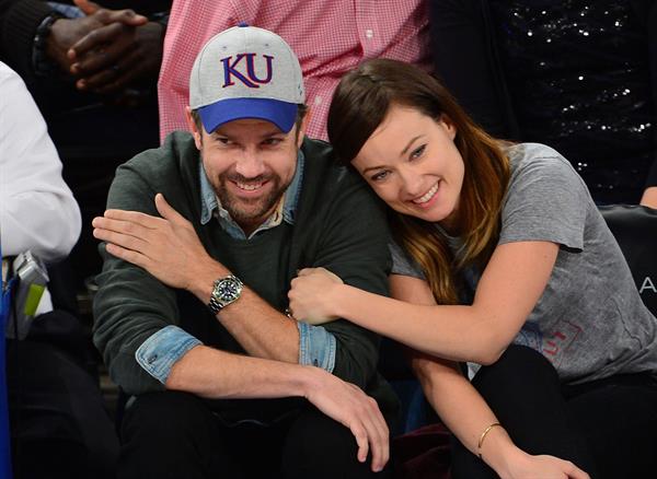 Olivia Wilde - Raptors vs Knicks game in NYC 3/23/13  