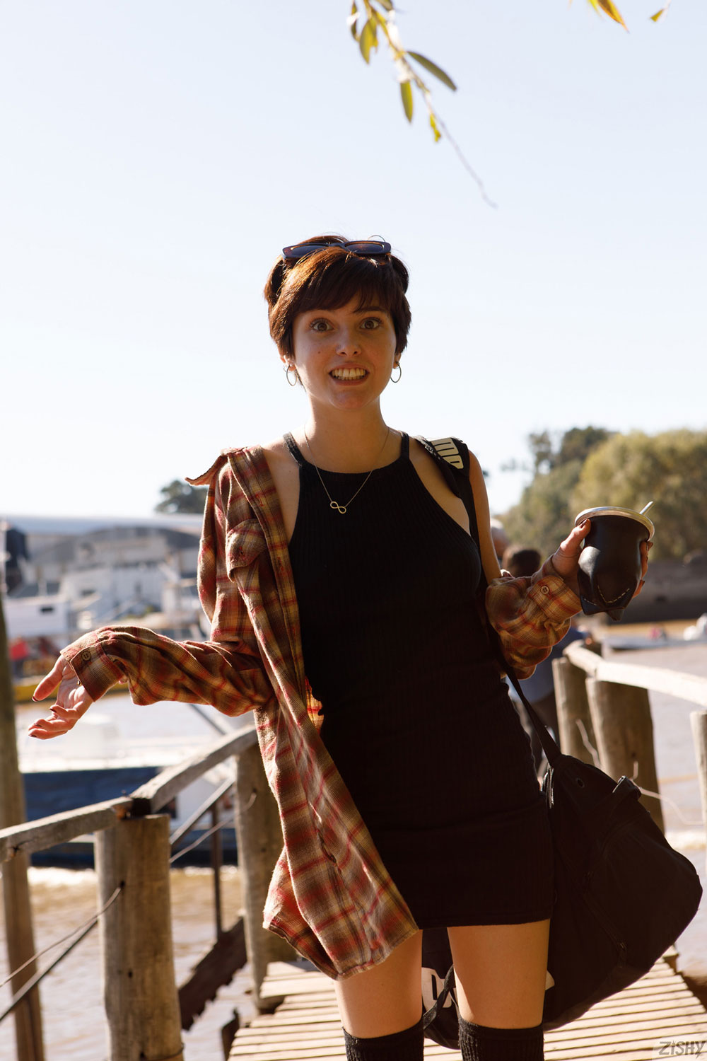 Miquela Dezza Shows off her Perfect Perky Breasts