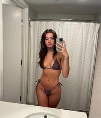 Jamie Duff in a bikini taking a selfie