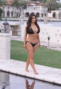 Kim Kardashian in a bikini