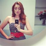 Anastasia Baranova taking a selfie