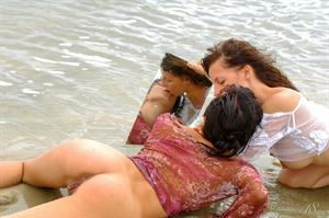 Aglaia X & Sophronia Q Nude Pictures Aglaia - Hanging Out on the Beach