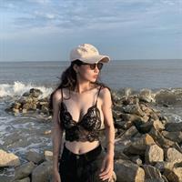 Hot woman with nice milky body