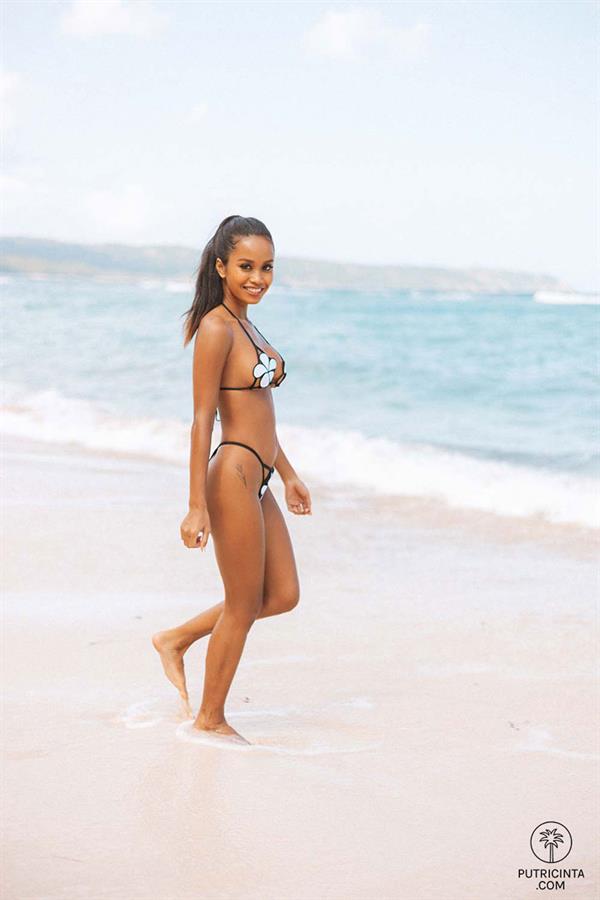 Putri Cinta in a bikini
