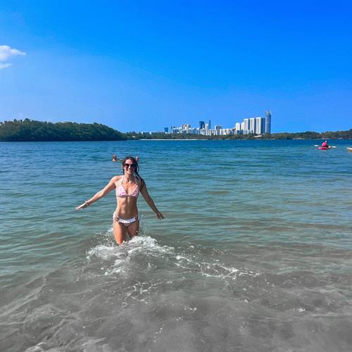 Caitlin Beadles in a bikini